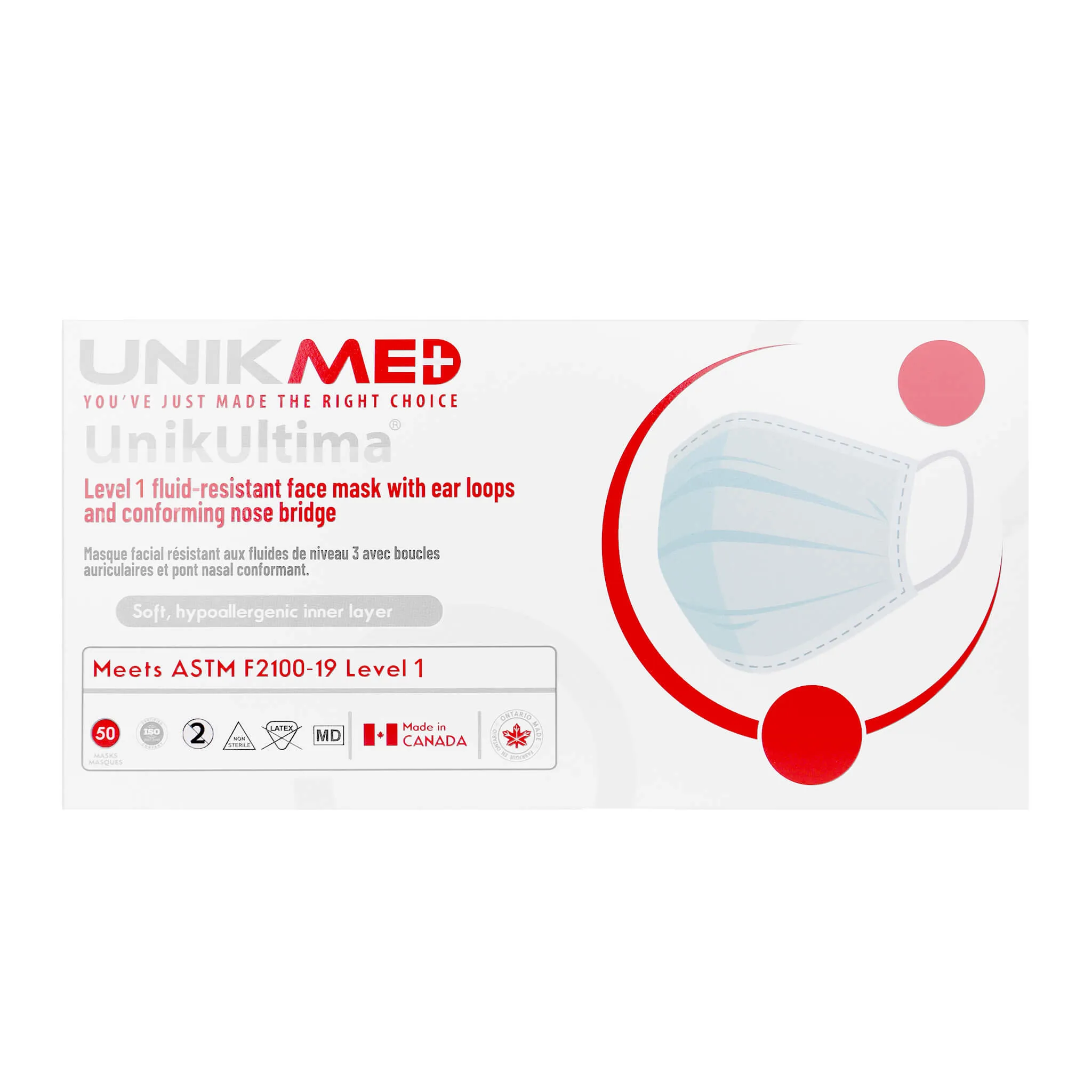3 Ply Disposable Medical Face Mask (ASTM L1)
