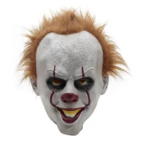 Adult Pennywise It Clown Mask Deluxe Latex