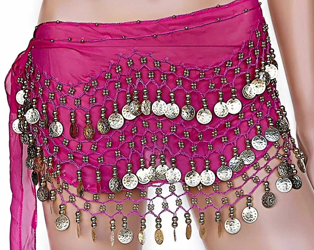 Belly Dance Plus Size Hip Scarves Costume Sash Skirts