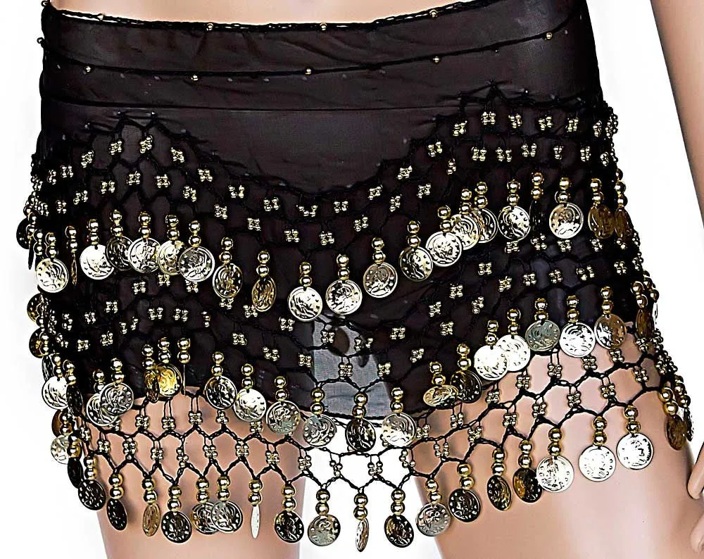 Belly Dance Plus Size Hip Scarves Costume Sash Skirts