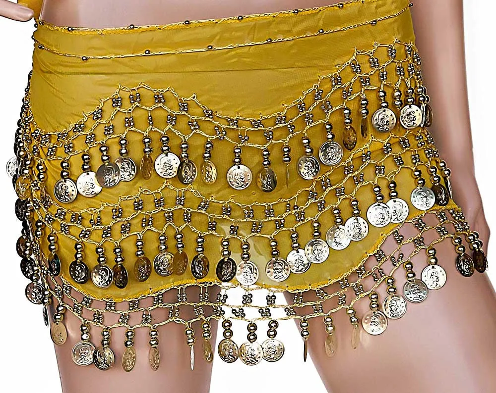 Belly Dance Plus Size Hip Scarves Costume Sash Skirts