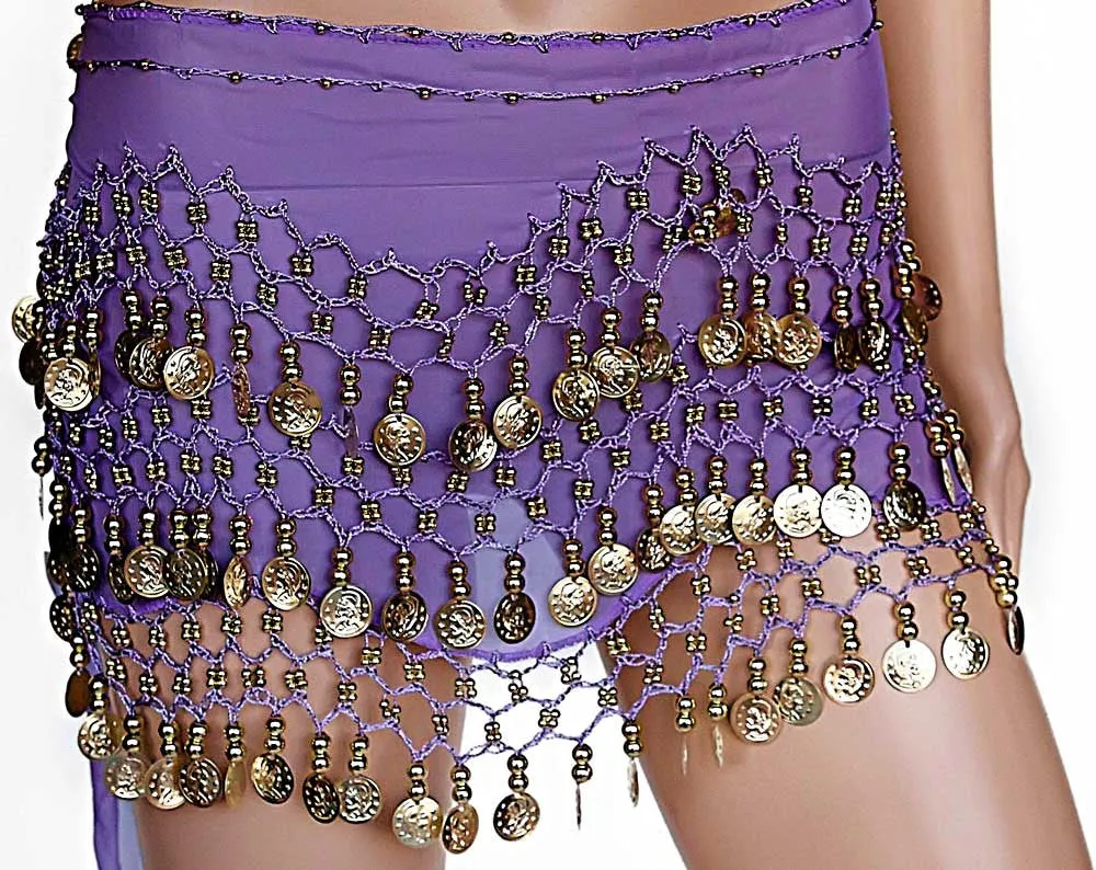 Belly Dance Plus Size Hip Scarves Costume Sash Skirts