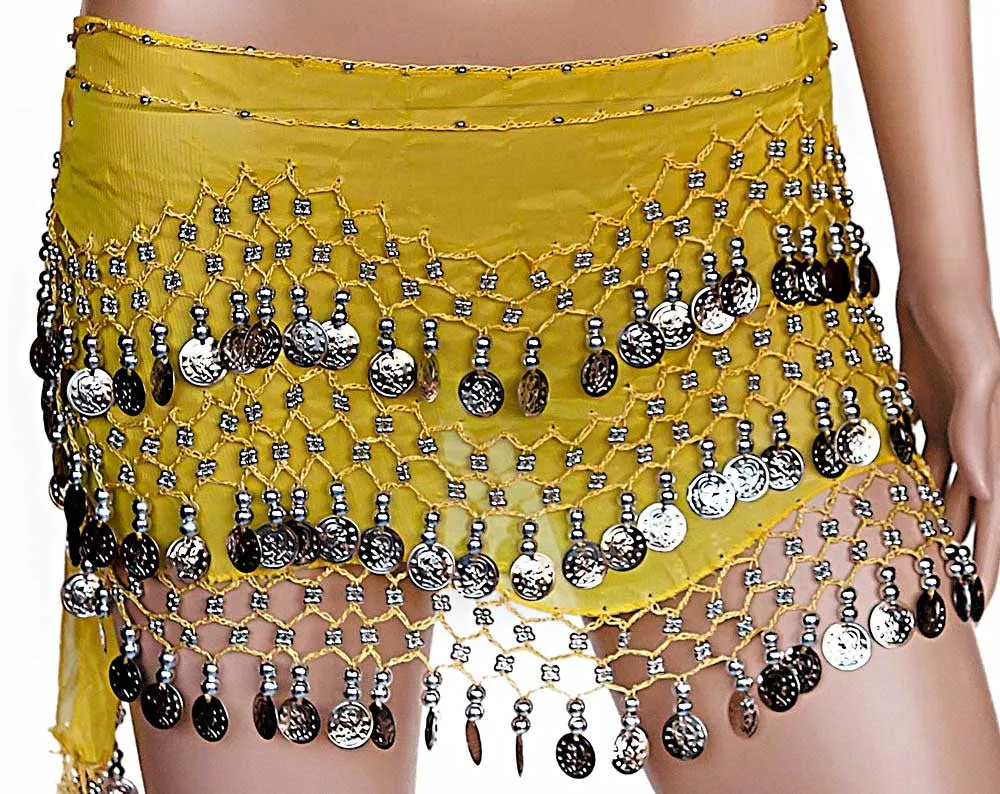 Belly Dance Plus Size Hip Scarves Costume Sash Skirts