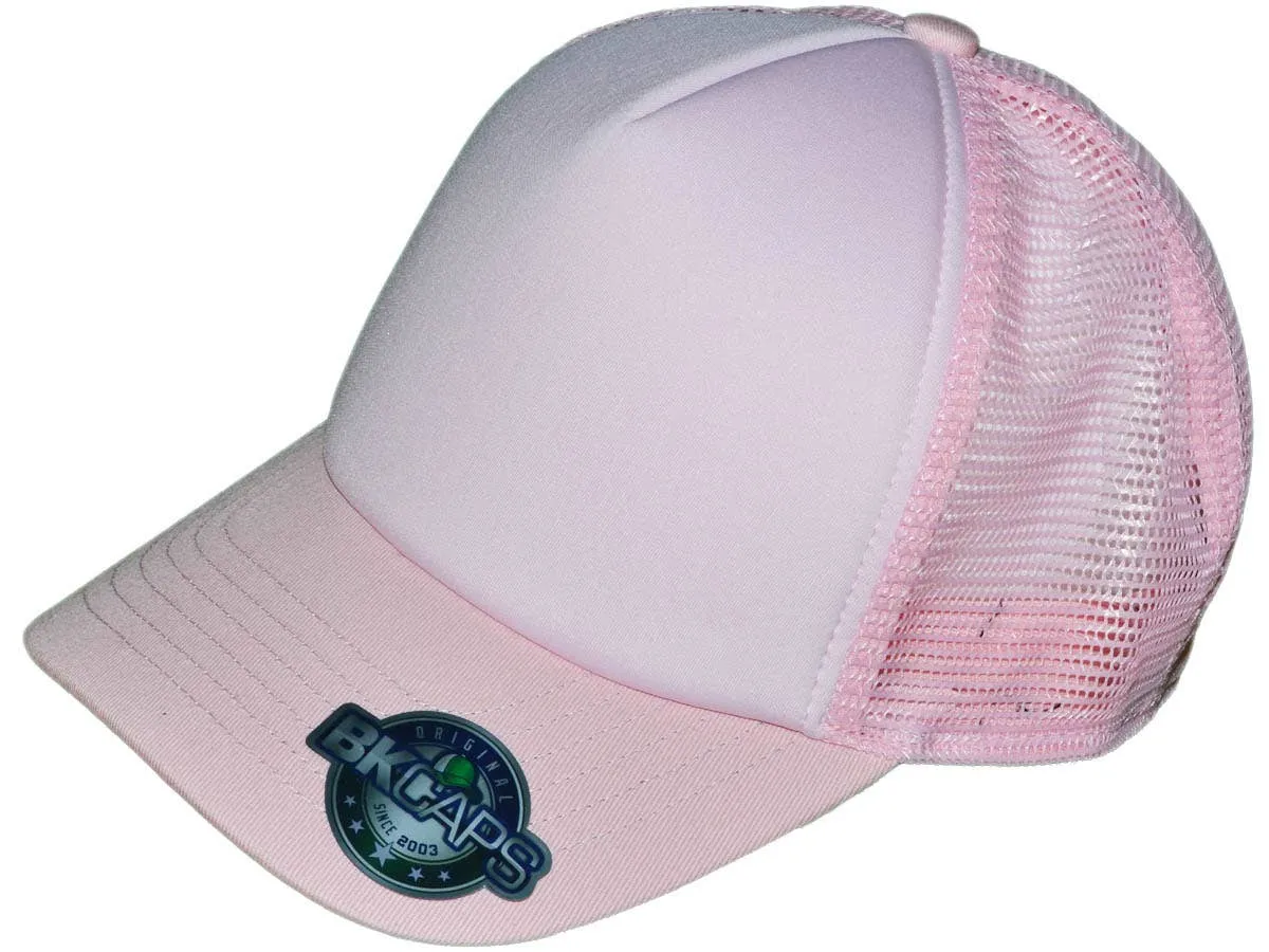 Blank 5 Panel Cotton Foam Trucker Hats - BKP PREMIUM Caps