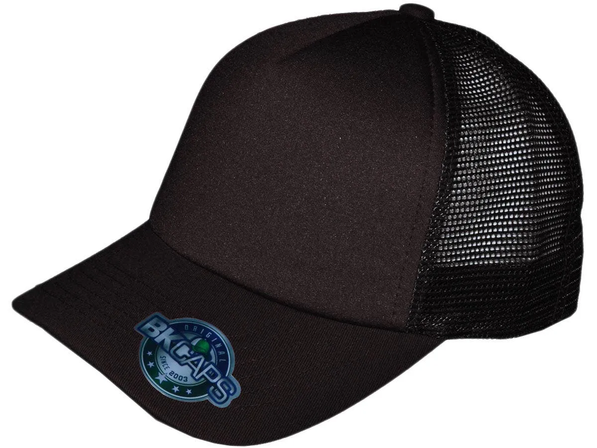 Blank 5 Panel Cotton Foam Trucker Hats - BKP PREMIUM Caps