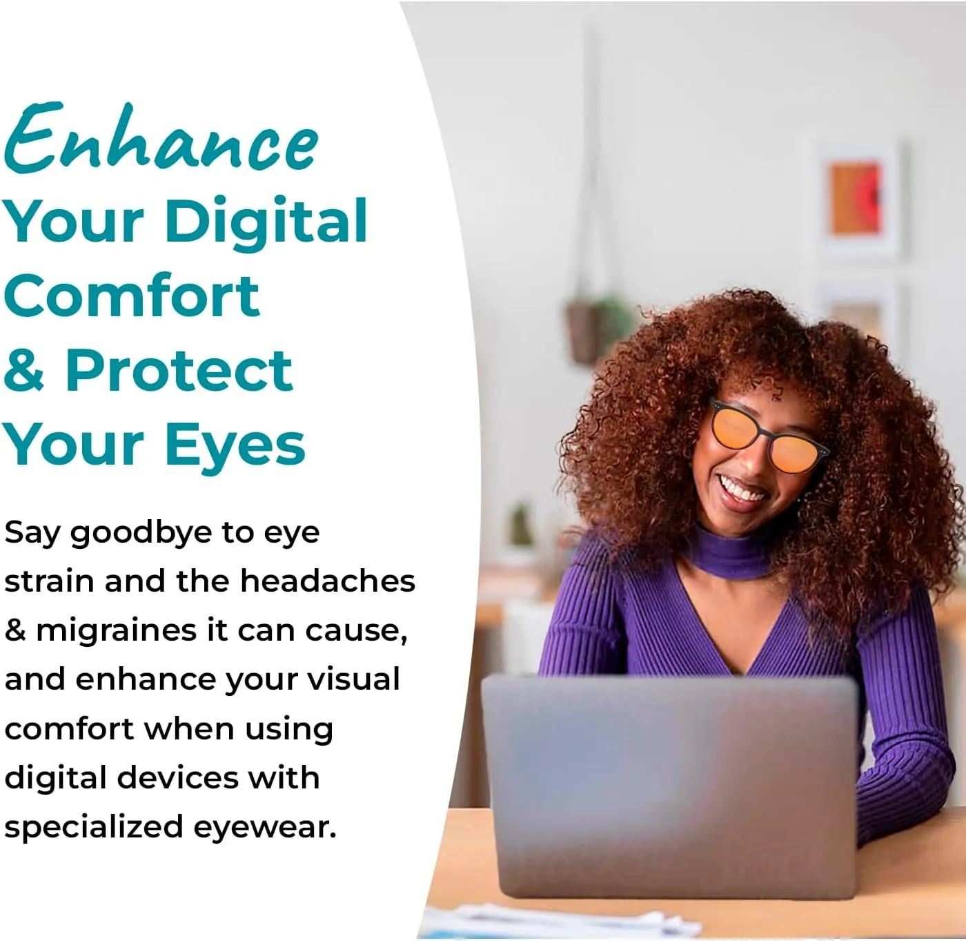 Blue Light Blocking Glasses for Computer, TV, Gaming Improve Sleep by Naturally Producing Melatonin for Women   Men - 99.9% Night-time Amber Lens - Small Face Frame