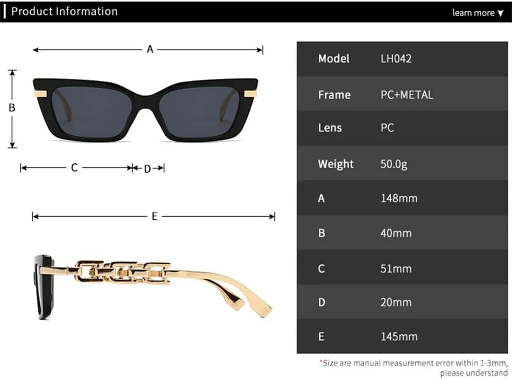Cat Eye Sunglasses For Women Men Female Sun Glasses Vintage Shades UV400 Eyeglasses