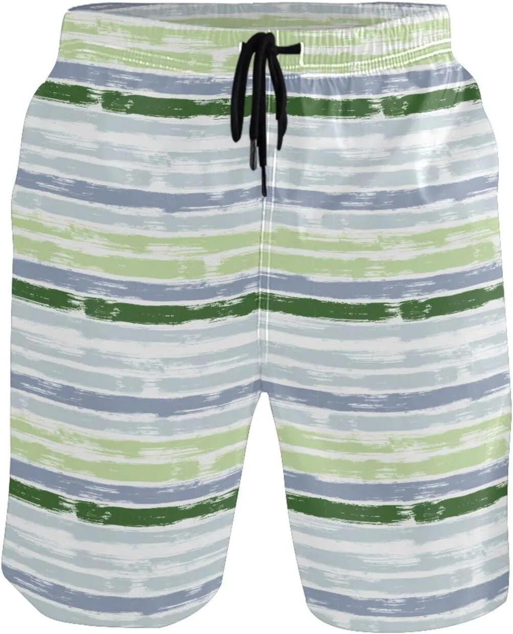 CHIFIGNO Trendy African Masks Black Swimming Shorts Men, Board Shorts for Men Swim, Small Quick Dry Swim Trunks Men