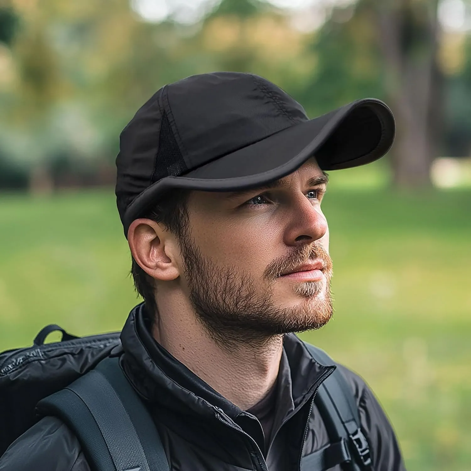 CLAPE Mens Hat Quick Dry Golf Baseball Cap UPF50  Unstructured Outdoor Caps Unisex Breathable Sports Cap Adjustable Sun Hat