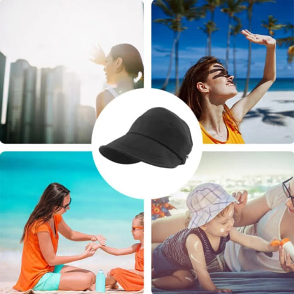 Classupery Outdoor UV Protection Hollow Top Sun Hat, Adjustable Wide Brim Breathable Empty Top Summer Sun Hat