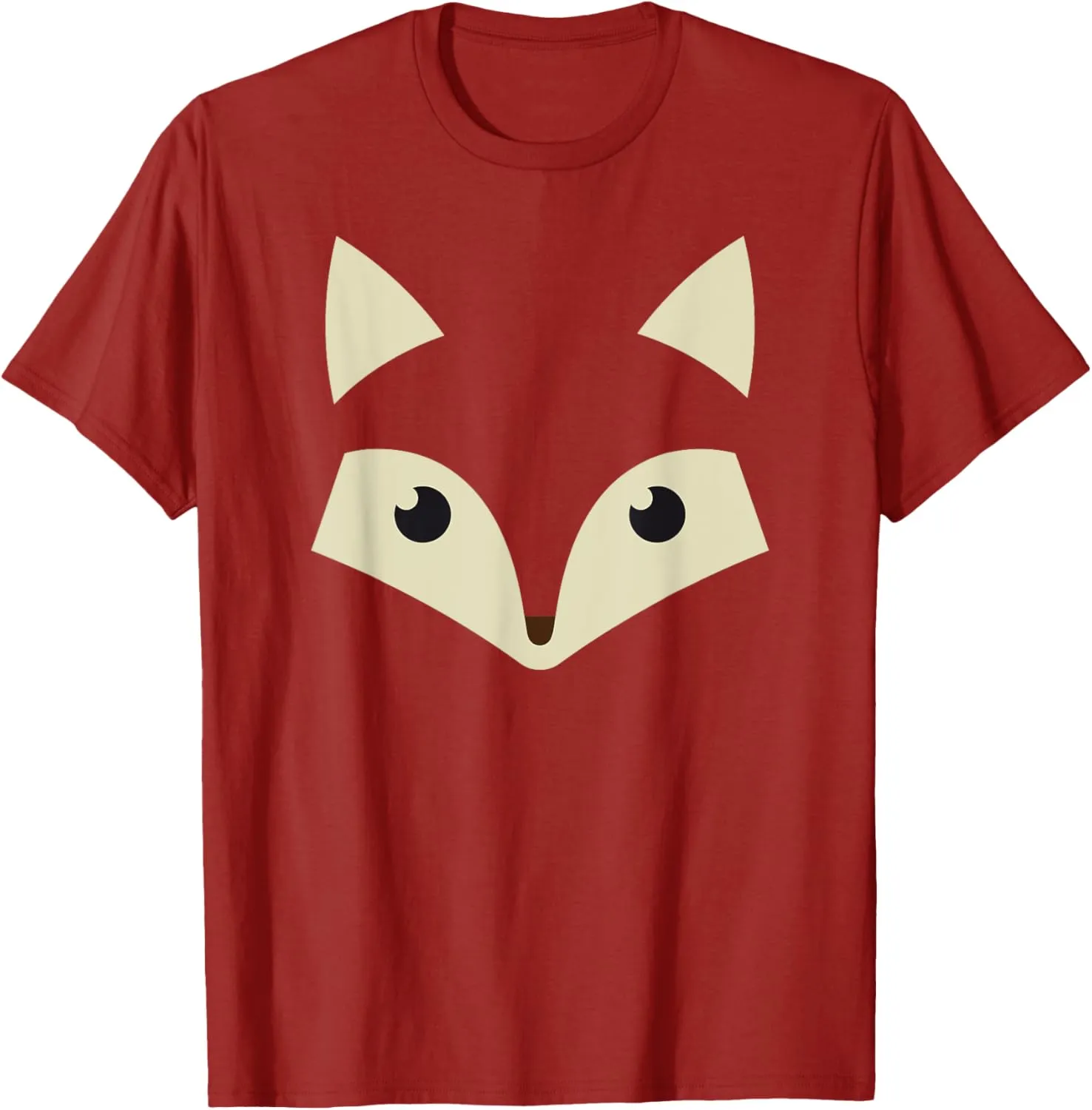 Cute Fox Face T-Shirt Awesome Halloween Costume Gift Shirt T-Shirt