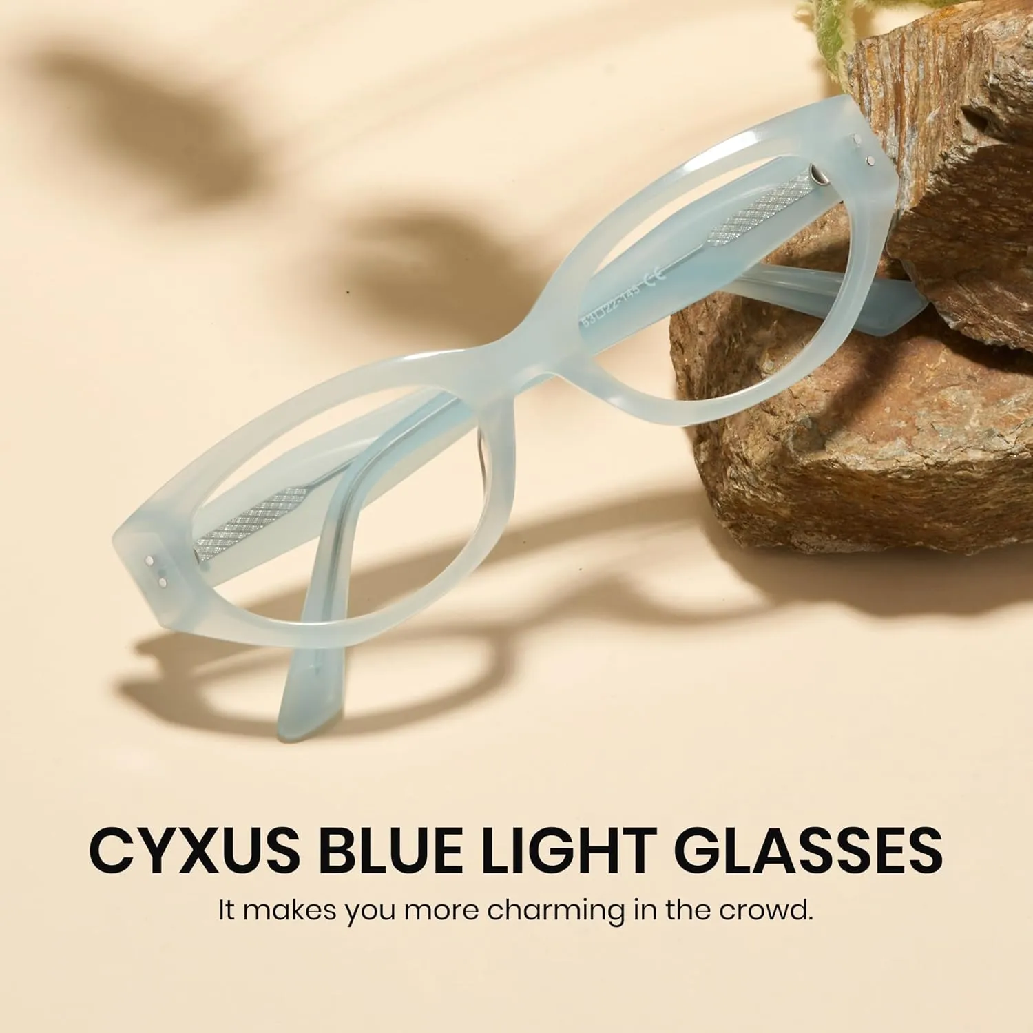 Cyxus Retro Cat Eye Blue Light Blocking Glasses for Women Computer Glasses Relieve Eye Fatigue for Computer Screens 8563