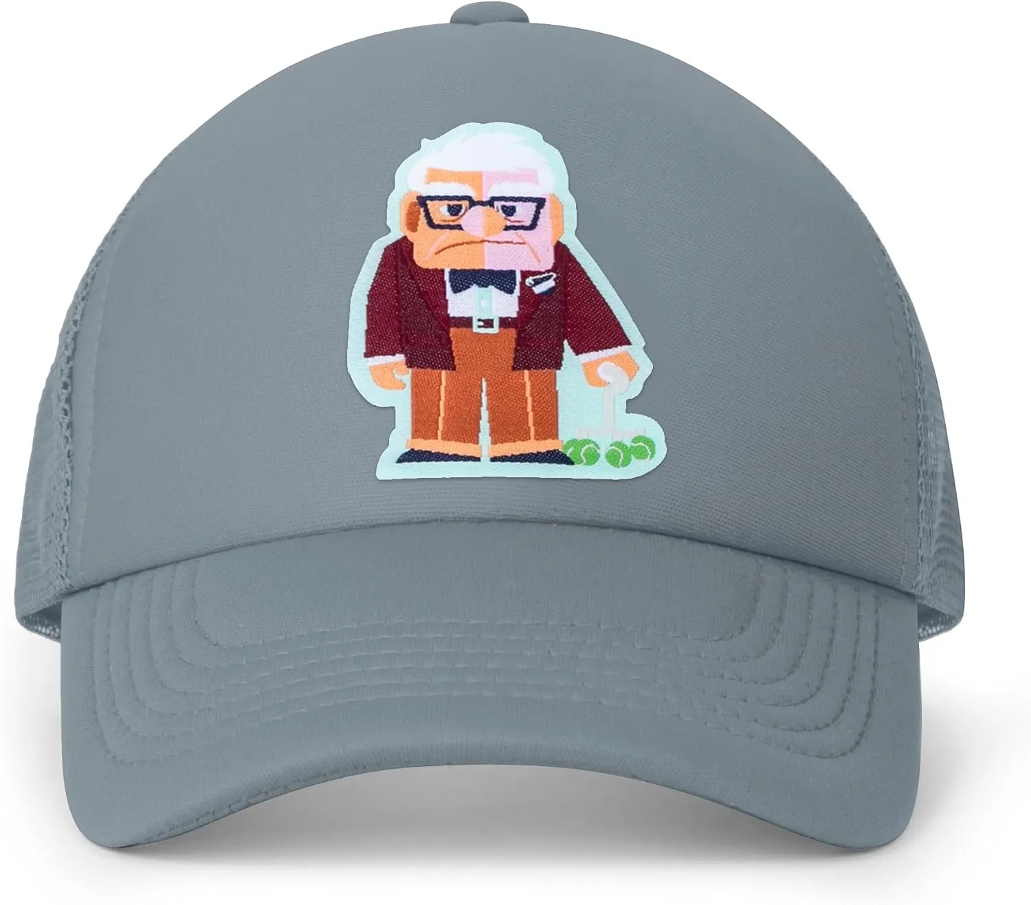 Disney Adult Trucker Hat, UP, Carl Fredricksen Mesh Snapback Baseball Cap