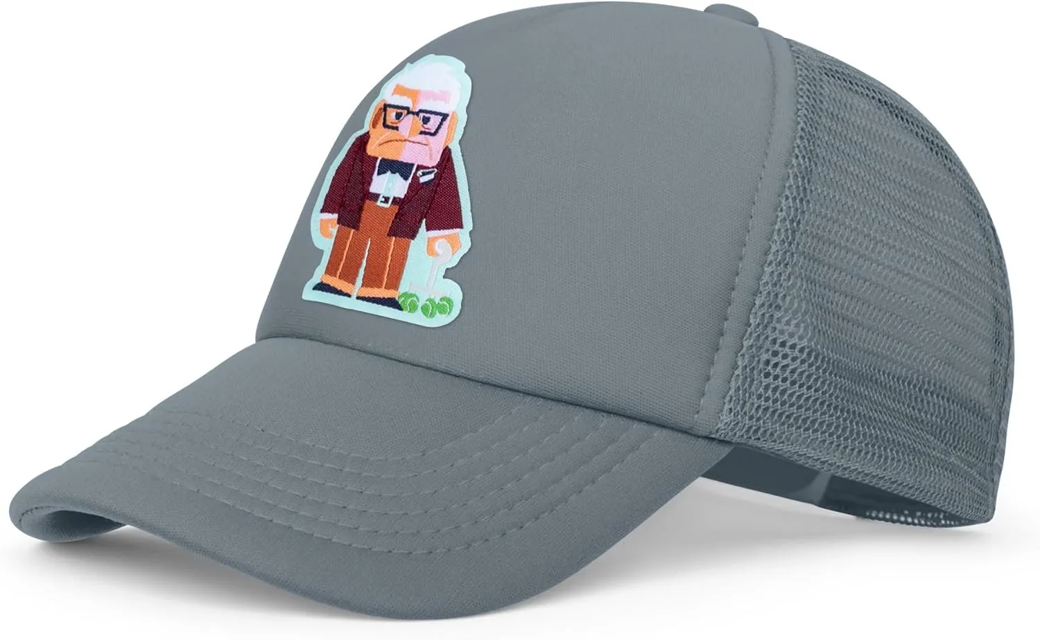 Disney Adult Trucker Hat, UP, Carl Fredricksen Mesh Snapback Baseball Cap