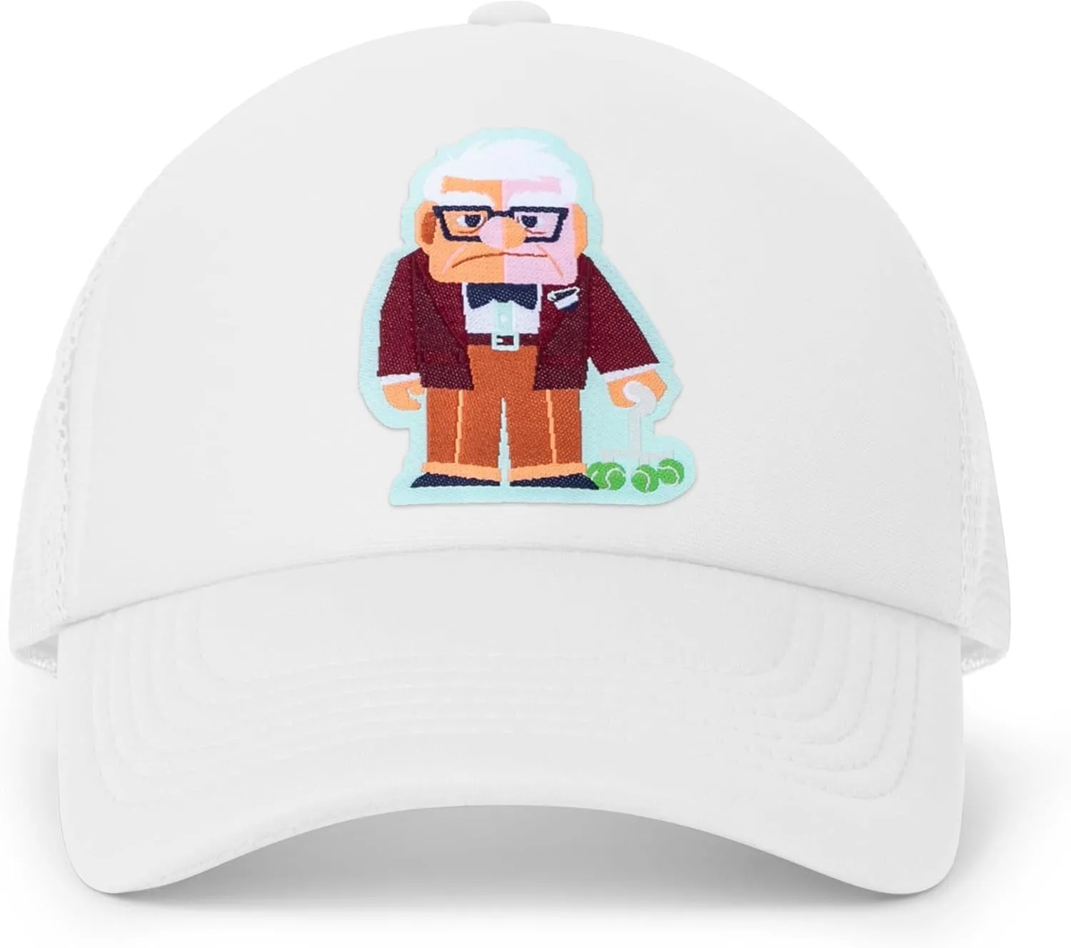 Disney Adult Trucker Hat, UP, Carl Fredricksen Mesh Snapback Baseball Cap