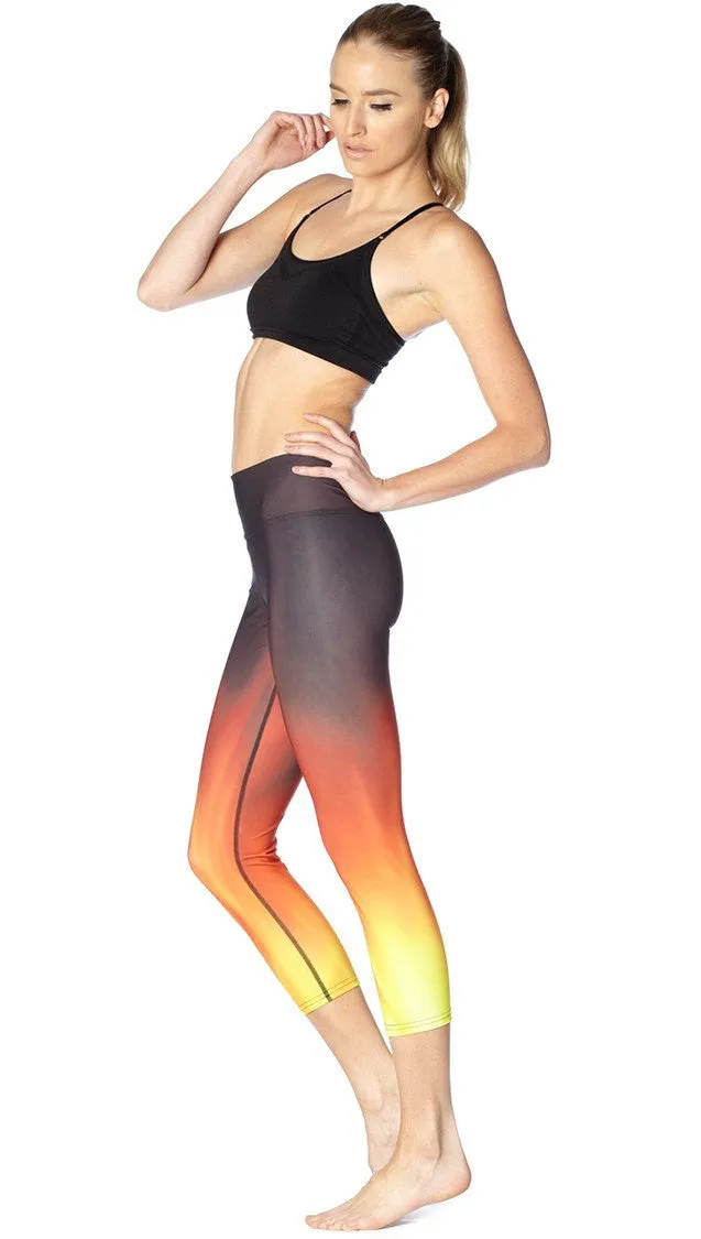Fire - Triathlon Capri Leggings - CUSTOM ORDER