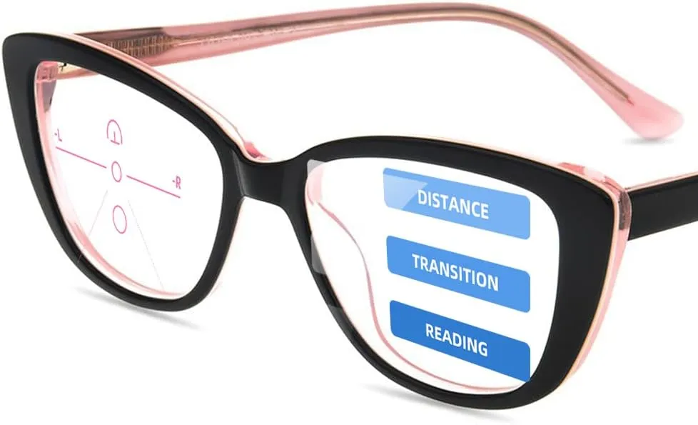 Firmoo Progressive Reading Glasses Blue Light Blocking Computer Readers Multifocus Eyeglasses Anti Eyestrain