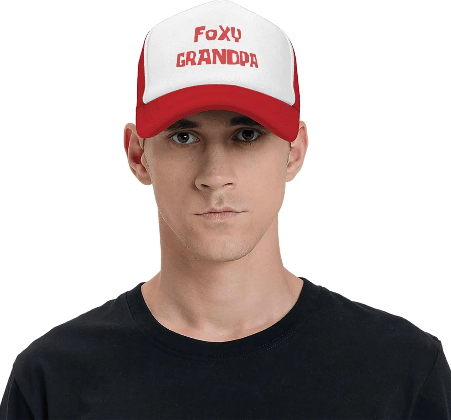 Foxy Grandpa Mesh Hat Men Women Baseball Cap Funny Trucker Hat