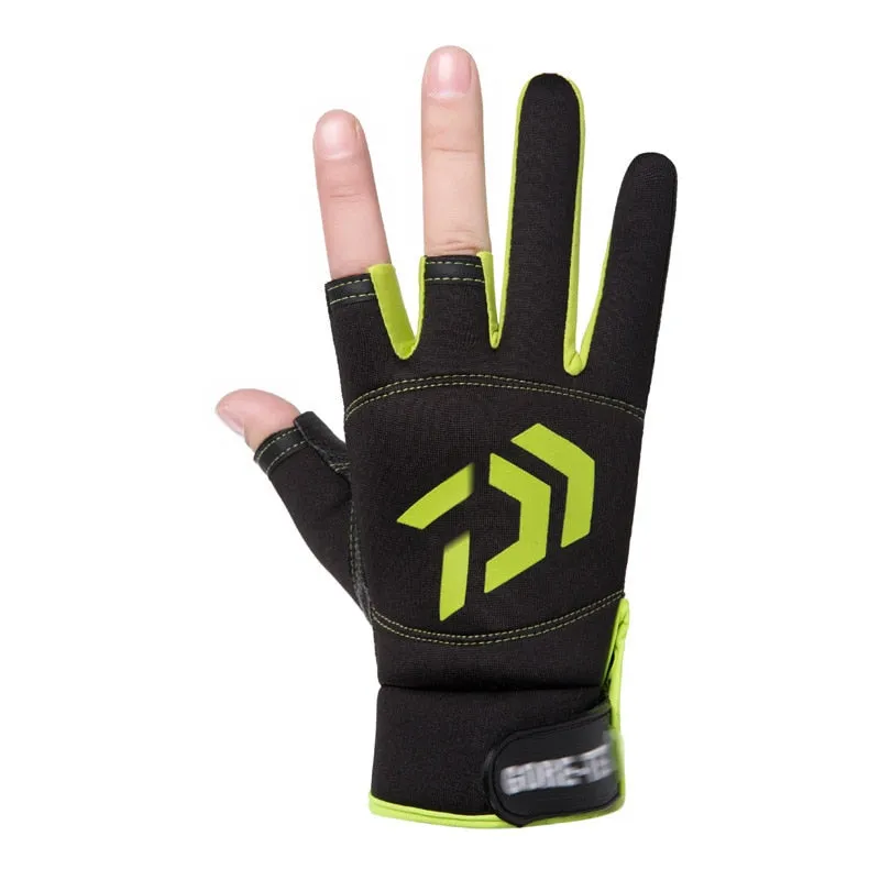 Half Cut Finger Anti-slip Fishing Gloves