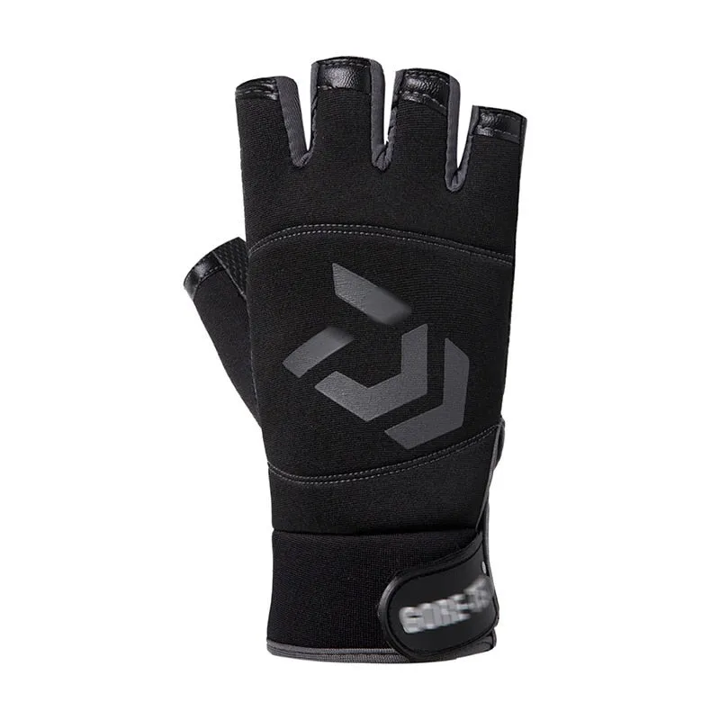 Half Cut Finger Anti-slip Fishing Gloves