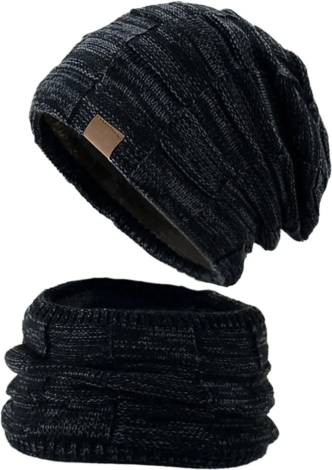 Hat Gloves Set Scarf Two Piece Winter Warm Neck Woolen Hat Suit Scarf Hat Set Women