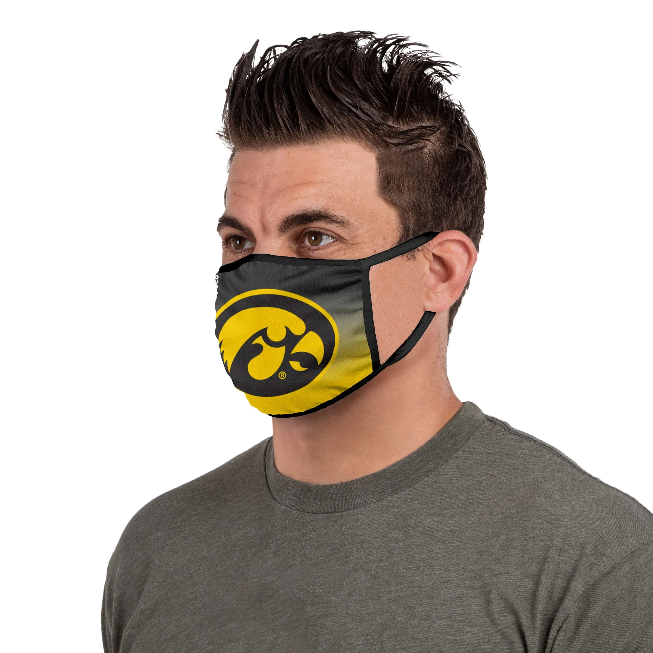 Iowa Hawkeyes NCAA Printed 2 Pack Face Cover
