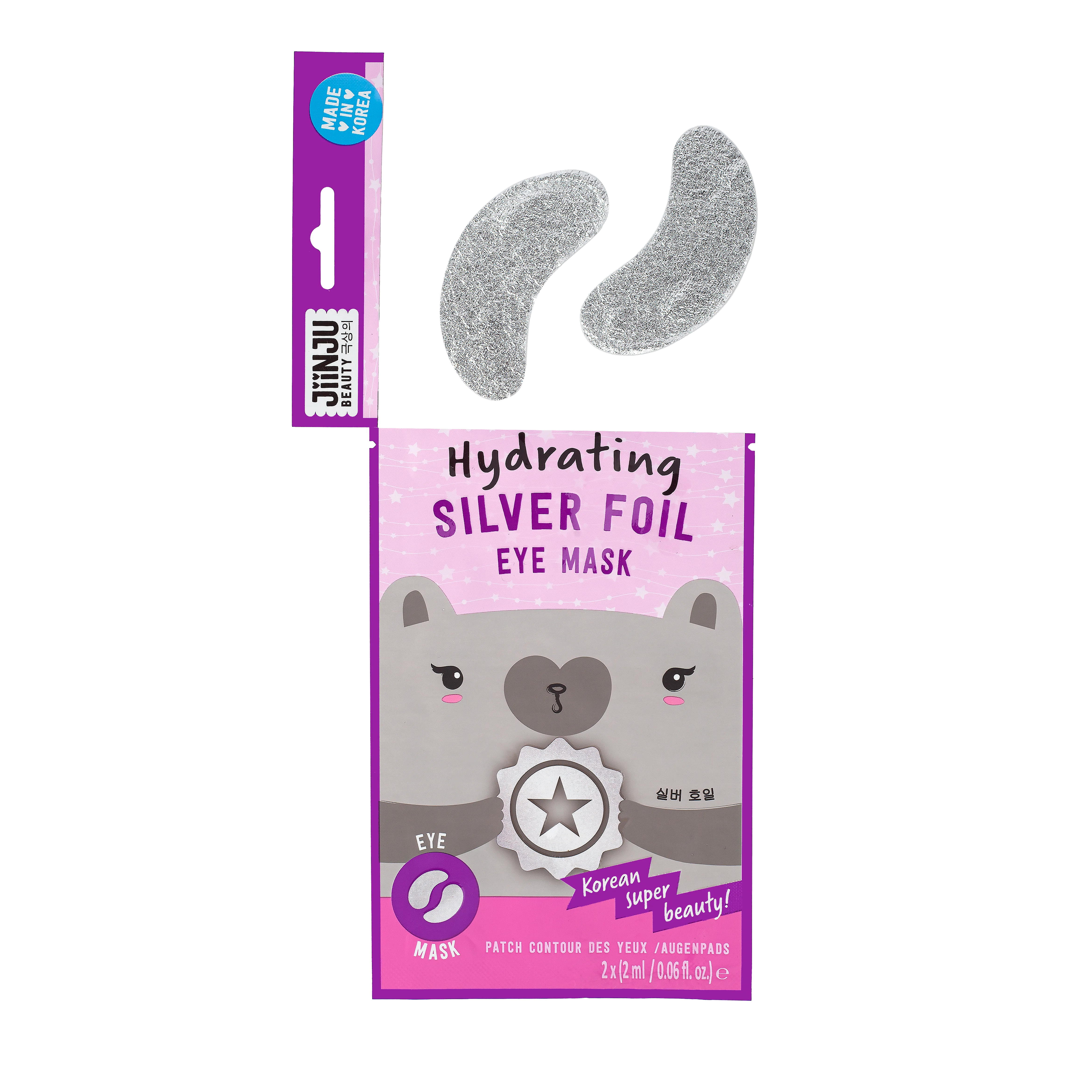 Jiinju Hydrating Silver Foil Under Eye Mask