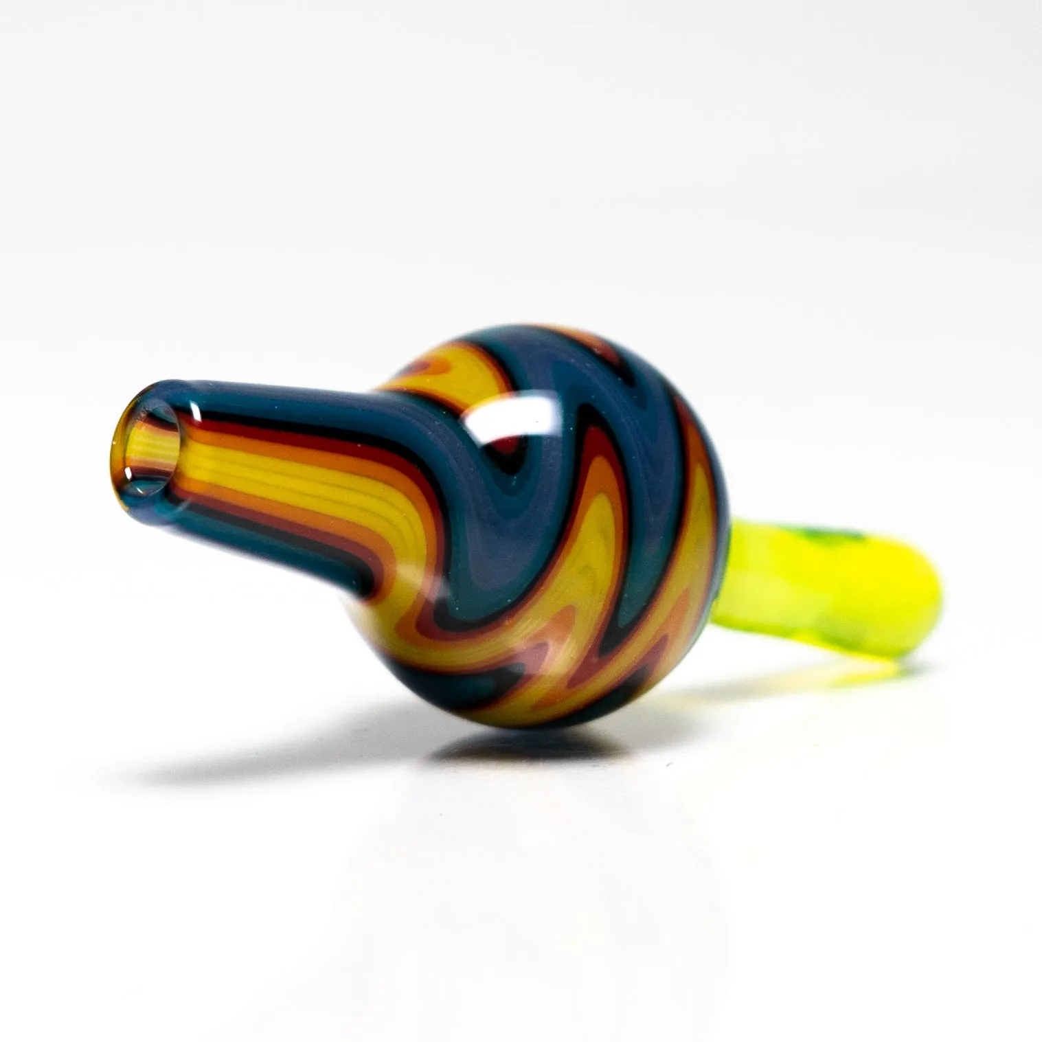 K2 Glass - Bubble Cap - Medium - Fire & Water Wag w/ Slyme
