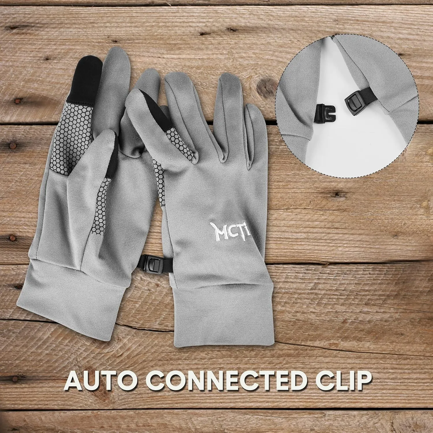 MCTi Glove Liner Touch Screen Lightweight for Winter Running Texting