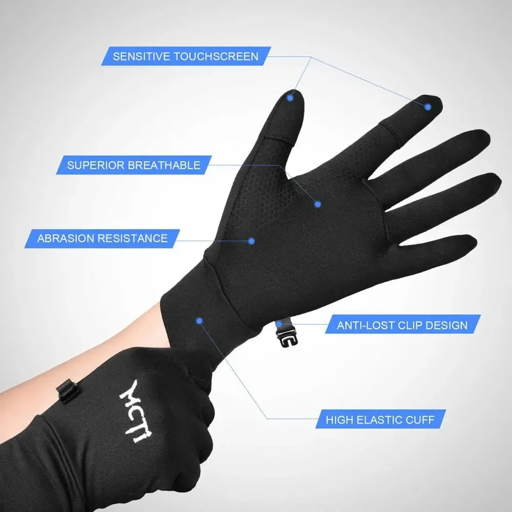 MCTi Touch Screen Glove Liner - Lightweight for Winter Running and Texting