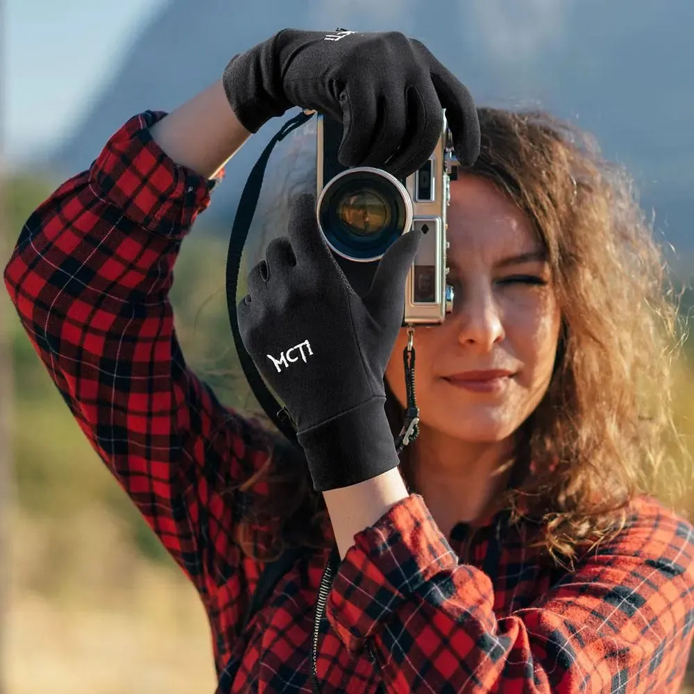 MCTi Touch Screen Glove Liner - Lightweight for Winter Running and Texting