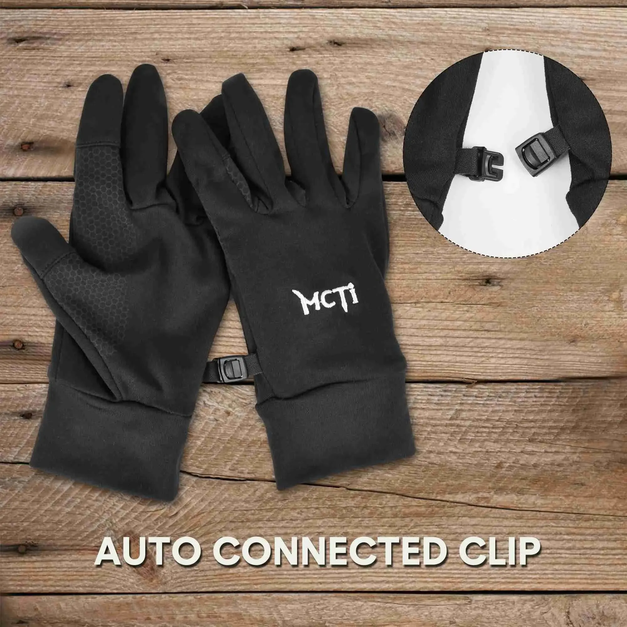 MCTi Touch Screen Glove Liner - Lightweight for Winter Running and Texting
