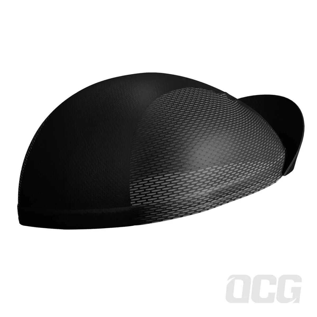 Men's Black Plain Quick Dry Cycling Cap