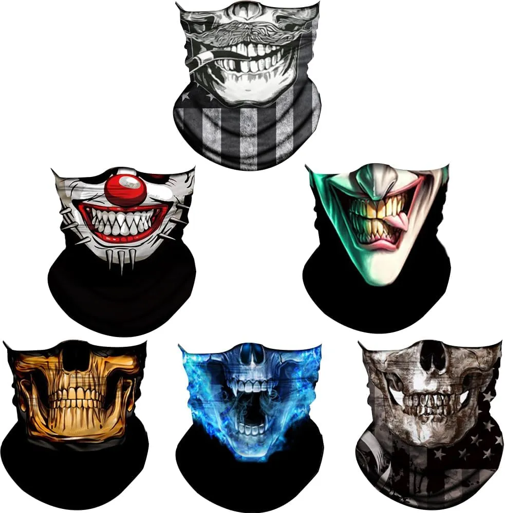 Neck Gaiter Face Cover Gator Mask Bandana Scarf Neck Warmer Balaclava Headband Headwear Head Wrap for Outdoors