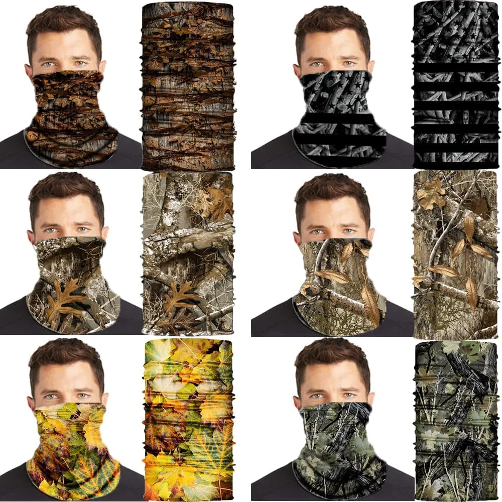 Neck Gaiter Face Cover Gator Mask Bandana Scarf Neck Warmer Balaclava Headband Headwear Head Wrap for Outdoors