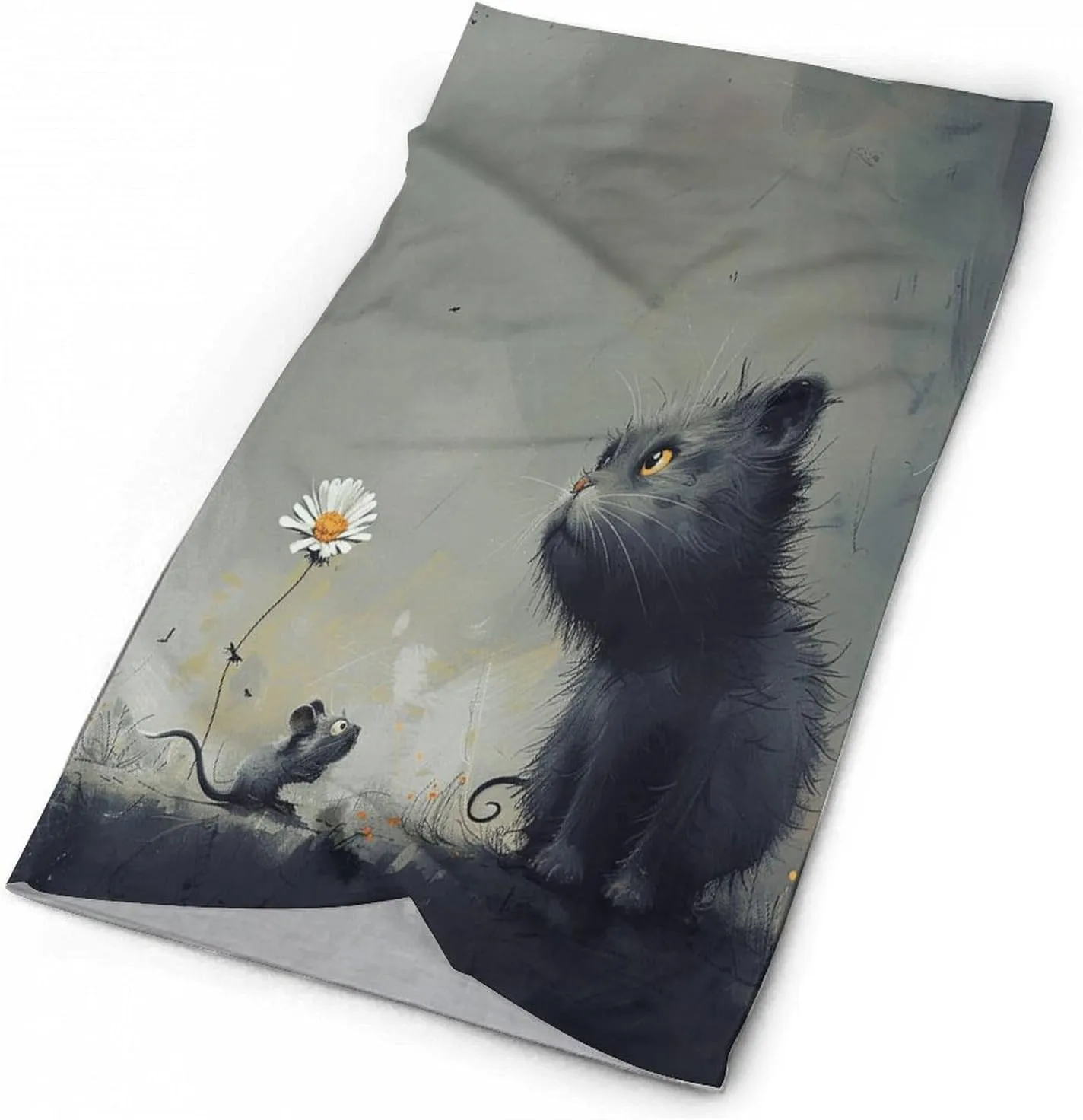 Neck Gaiter Face Cover Scarf Windproof Face Cover Cat Picturesprinted Sun Cooling Scarf for Skiing Fishing Hiking Cycling