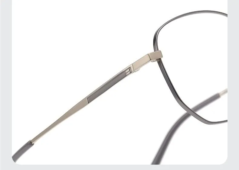 NEWADA Stylish Metal Frame Blue Light Blocking Reader, Metal Anti Eyestrain Computer Reading Glasses, Unbreakable TV Eyewear (Color : Black, Size :  0.00)