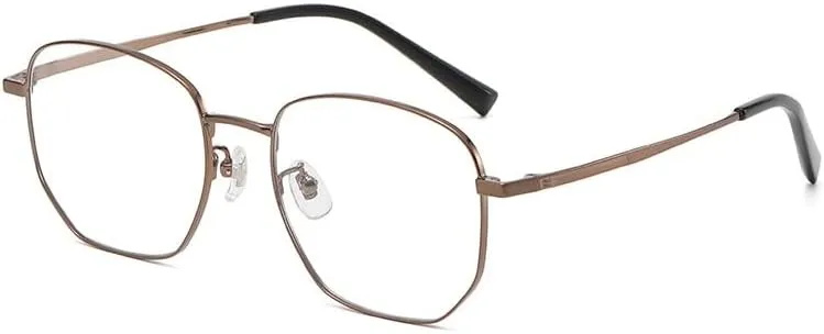 NEWADA Stylish Metal Frame Blue Light Blocking Reader, Metal Anti Eyestrain Computer Reading Glasses, Unbreakable TV Eyewear (Color : Black, Size :  0.00)