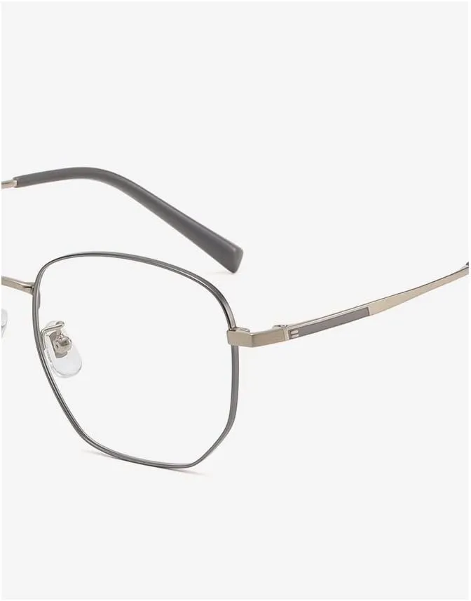 NEWADA Stylish Metal Frame Blue Light Blocking Reader, Metal Anti Eyestrain Computer Reading Glasses, Unbreakable TV Eyewear (Color : Black, Size :  0.00)