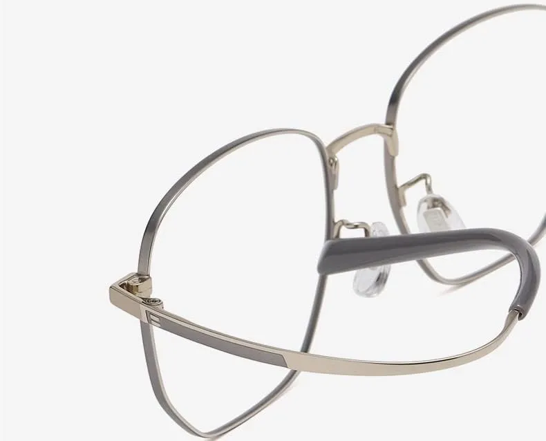 NEWADA Stylish Metal Frame Blue Light Blocking Reader, Metal Anti Eyestrain Computer Reading Glasses, Unbreakable TV Eyewear (Color : Black, Size :  0.00)