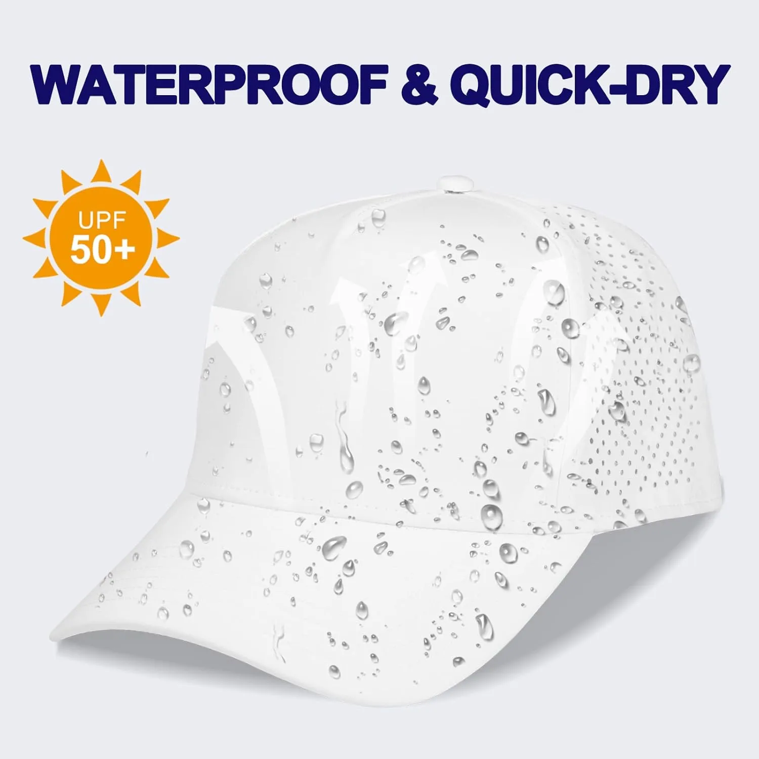 Oversize XL XXL Men Quick Dry Baseball Cap Water-Resistant Performance Laser Cut Mesh Snapback Hat for Big Heads 23.5"-26"