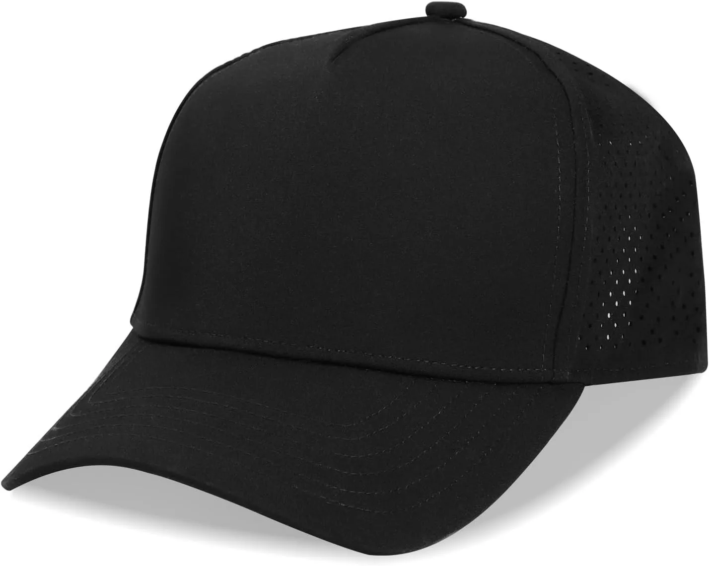 Oversize XL XXL Men Quick Dry Baseball Cap Water-Resistant Performance Laser Cut Mesh Snapback Hat for Big Heads 23.5"-26"