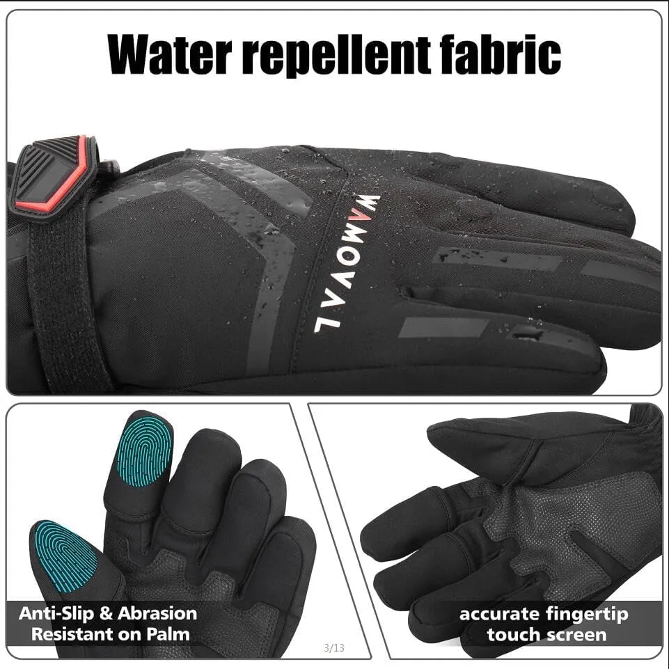 Photography Gloves Heated Gloves for Men Women Rechargeable 7.4V 3000mah Battery Photography Gloves Drones for DJI Air 2S Electric Heated Gloves for Motorcycle/Skiing/Hunting