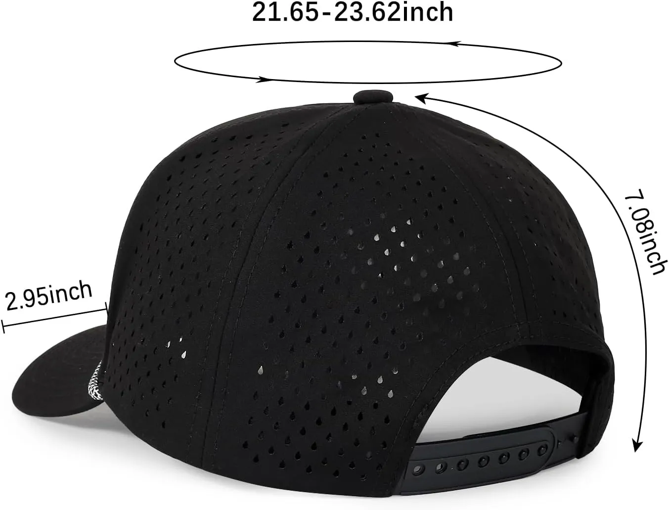 Quick Dry Baseball Cap Snapback Hats Mesh Trucker Hat for Men Women Water-Resistant Outdoor Golf Hat Ball Cap