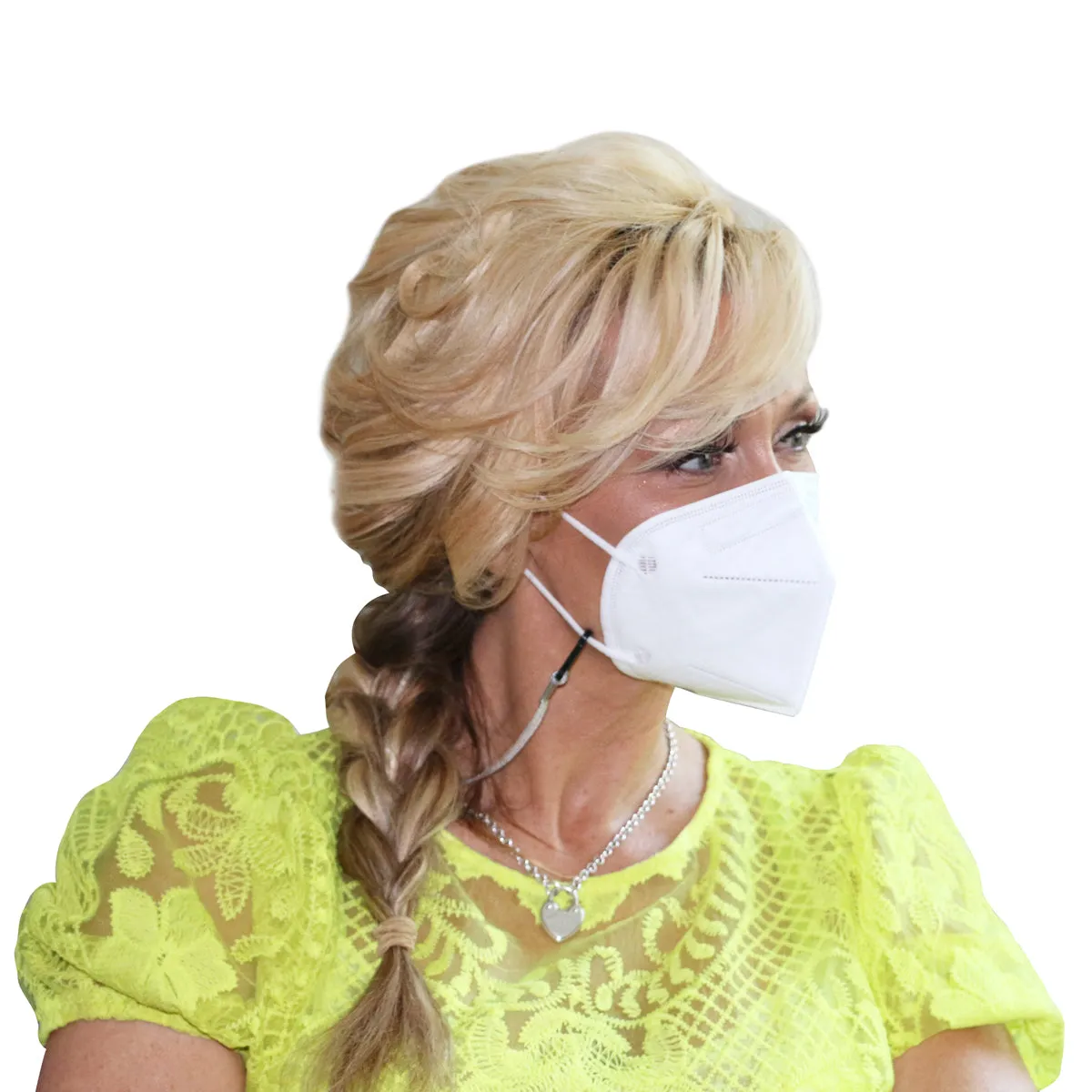RightCare KN95 Protective Face Mask (Non-Medical) 99% Filter Efficiency 5-PLY mask with Ear Loops and Shapeable Nose Bridge, 10 Pack
