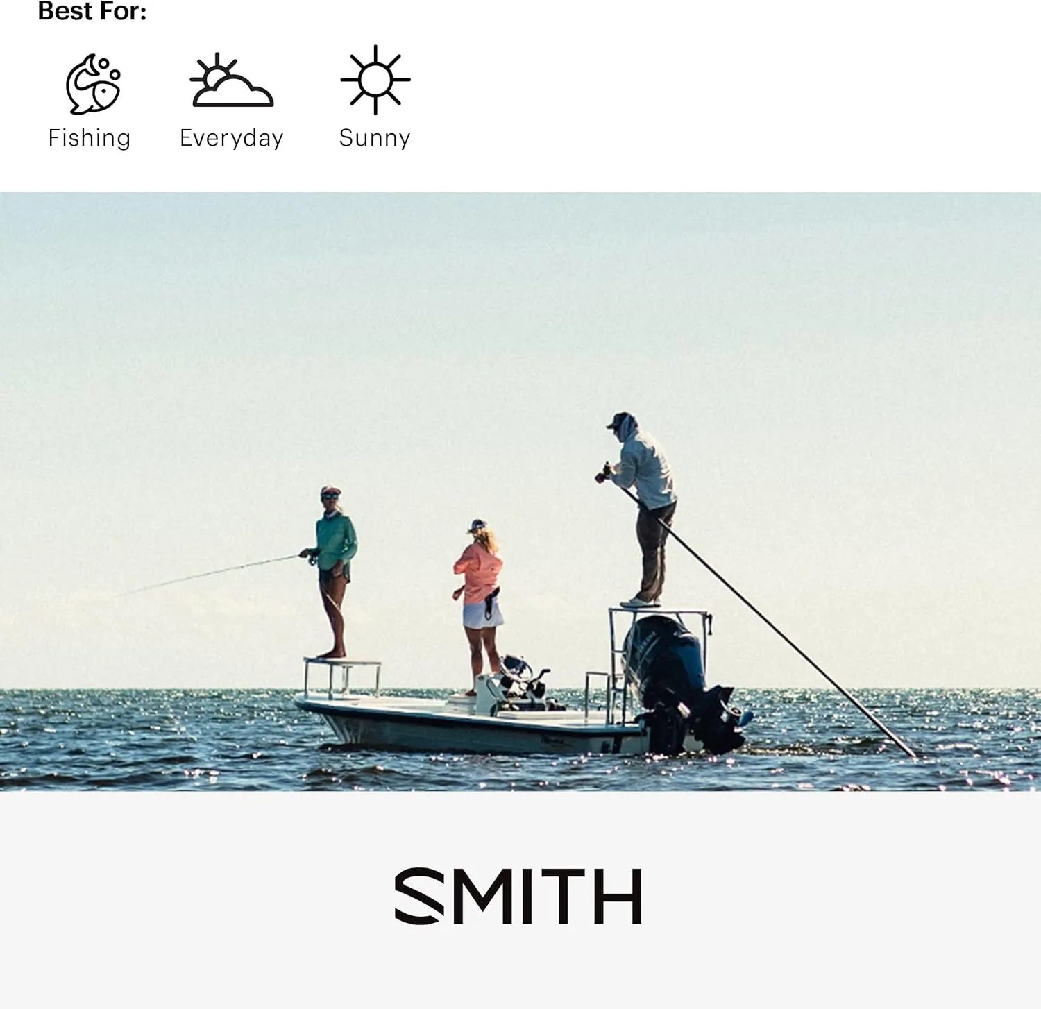 SMITH Guide’s Choice Sunglasses – Polarized Performance Sports Active Sunglasses – for Men & Women