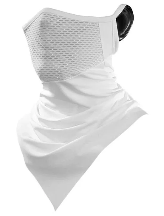 Sun Scarf - Face, Neck, Chest Protection ~ with Ear Loops!