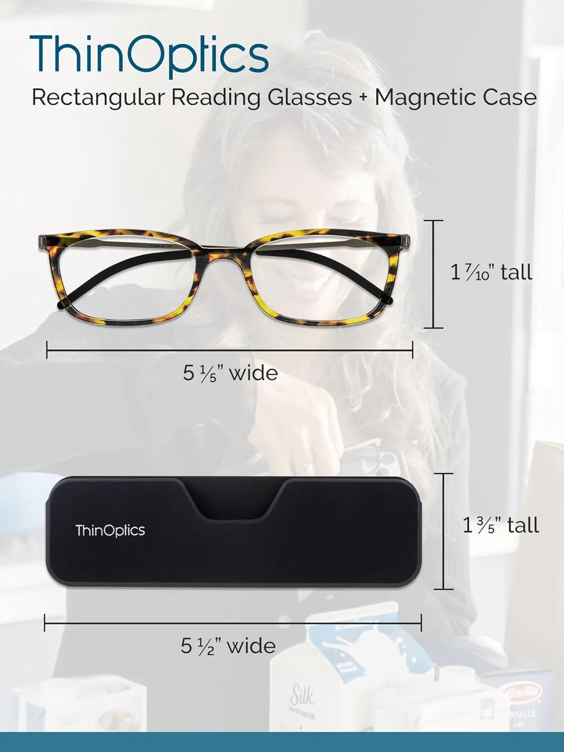 ThinOptics Rectangular Reading Glasses