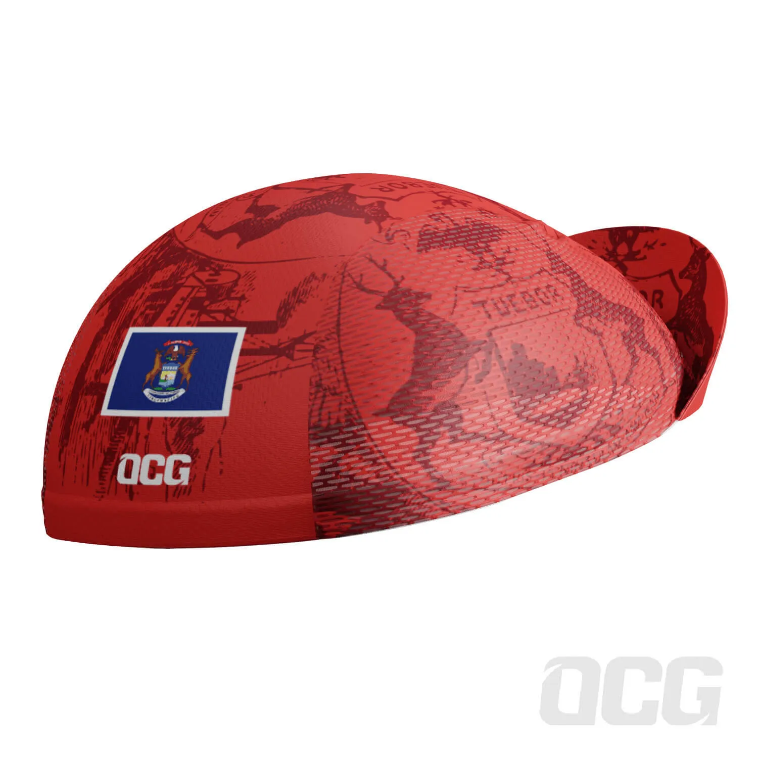 Unisex Michigan US State Icon Quick Dry Cycling Cap