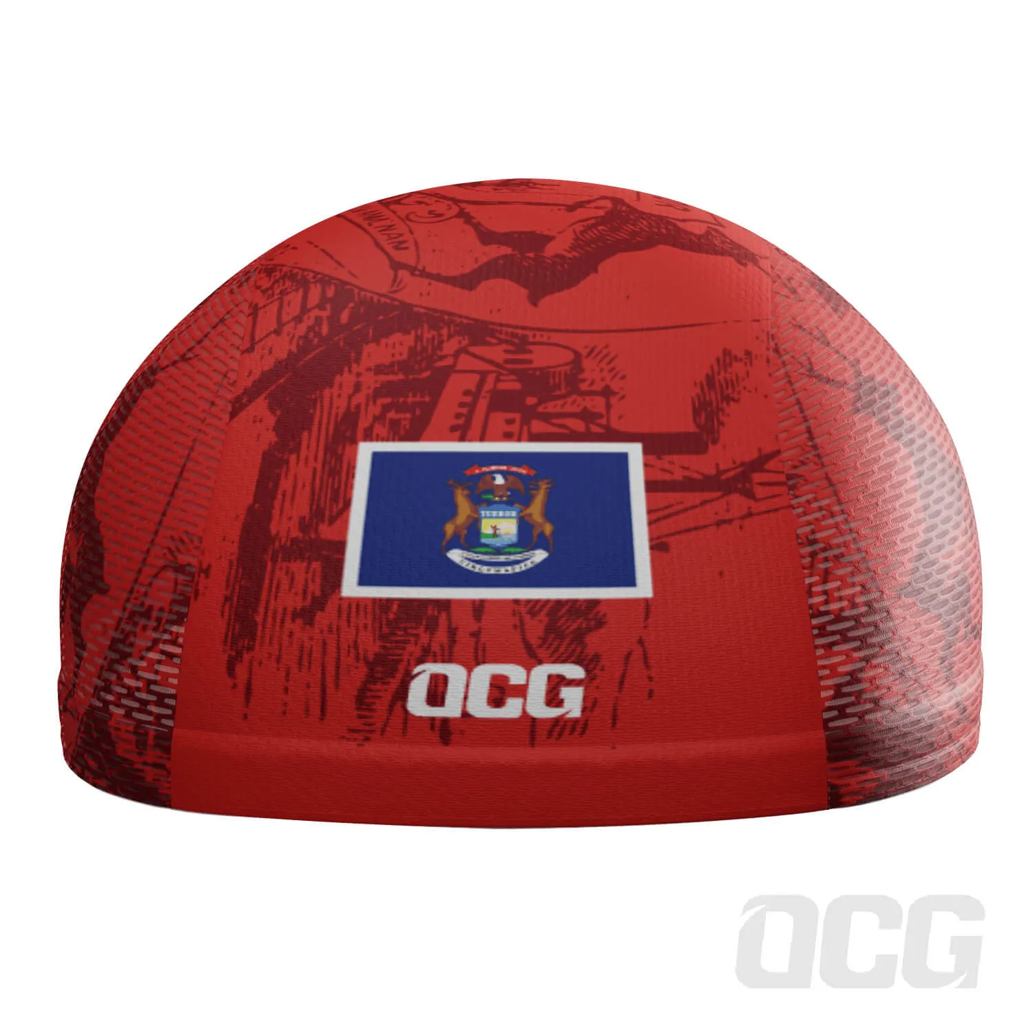 Unisex Michigan US State Icon Quick Dry Cycling Cap